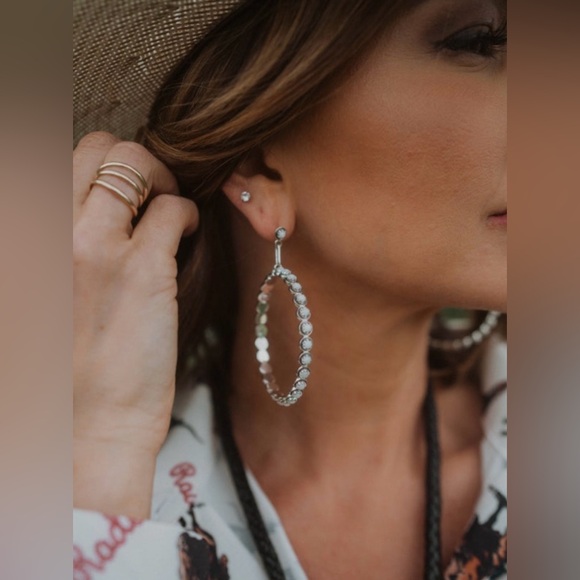 Goldie Lew Betsy Earrings White